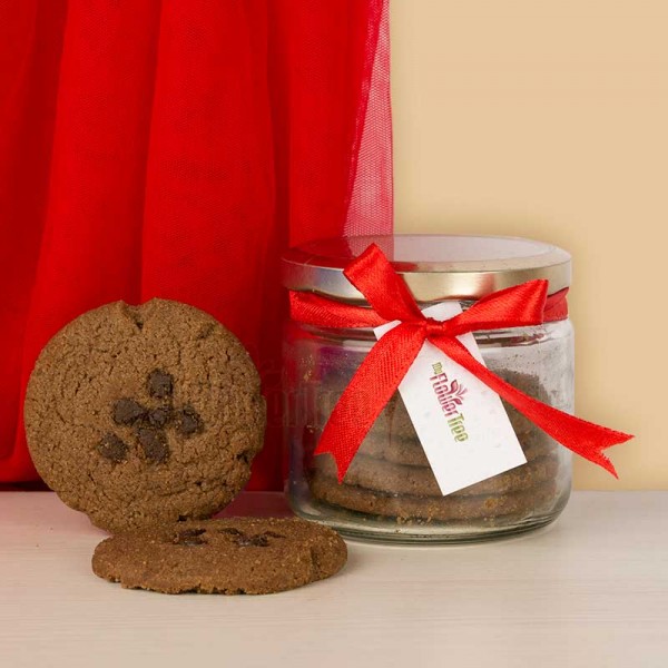 Jar of Chocolate Chip Cookies